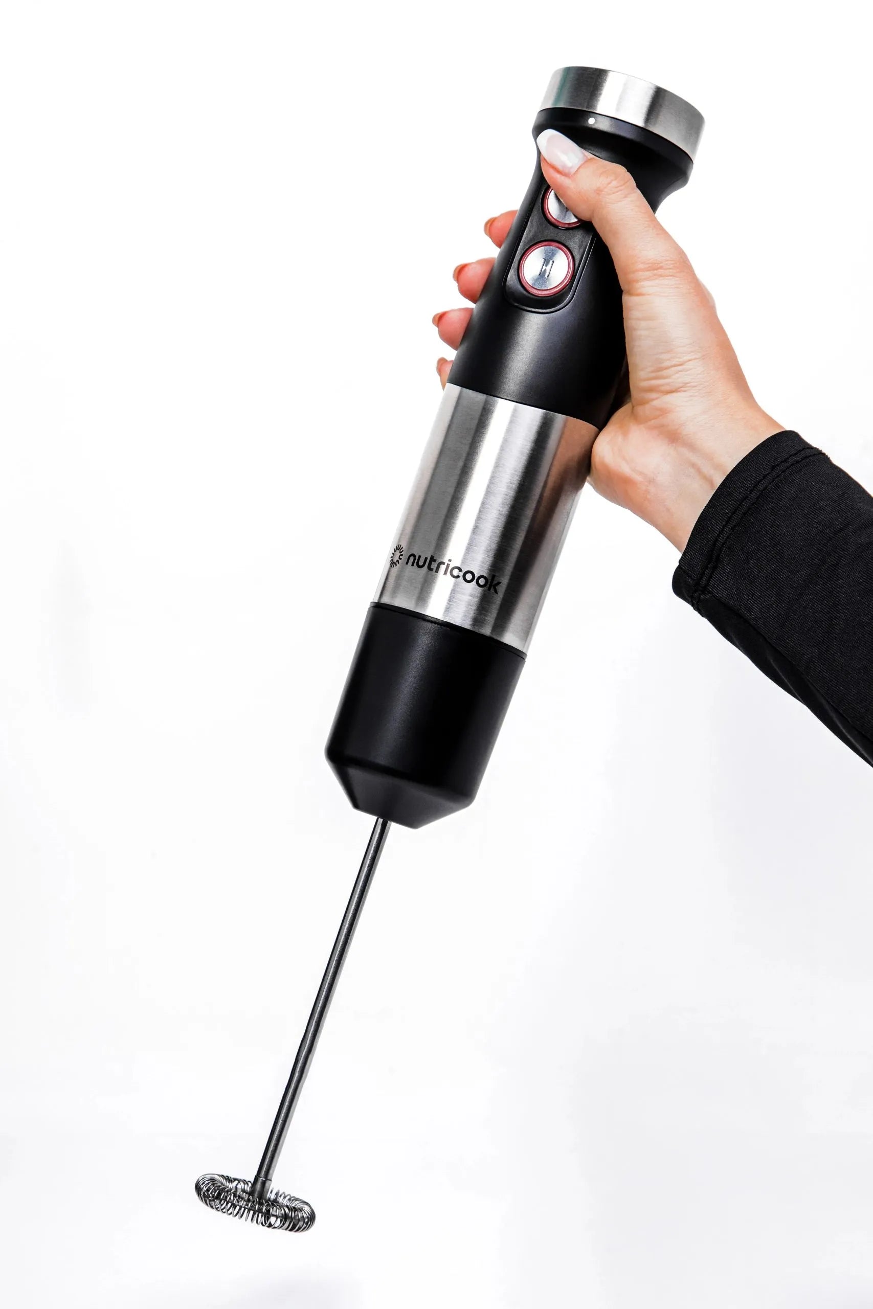 Nutricook HB150K Hand Blender Essentials | 1200W | Powerful Immersion Blender | Black
