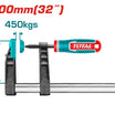 TOTAL F Clamp 120×800mm with Plastic Handle – Heavy Duty