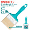 Total 4" Paint Brush with Plastic Handle – Durable & Comfortable