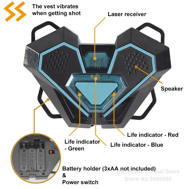 The Source 2 Player Laser Game Fun & Thrilling Battles