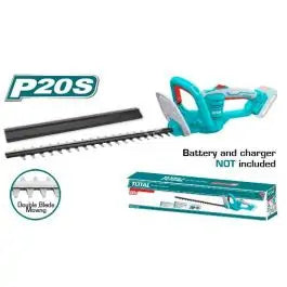 Total THTLI20018 18" Lithium-Ion Hedge Trimmer – No Battery & Charger