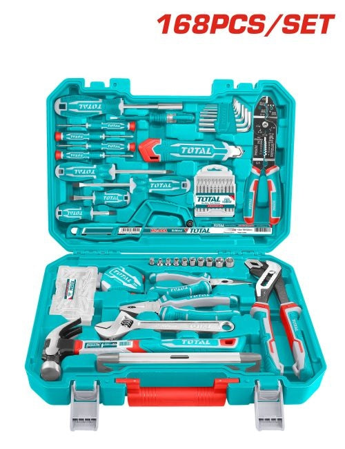 TOTAL 168 Pcs Tool Set (THKTHP21686) – All-in-One Maintenance Solution