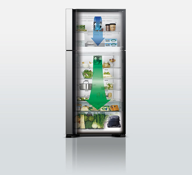 Hitachi  Big2 Elegant Series 510L Top Freezer Refrigerator