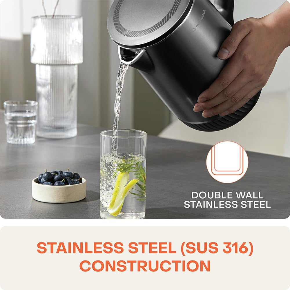 Nutricook NC-USK600 Smart Kettle | 1.7L | Digital Display | Temperature Control | Black