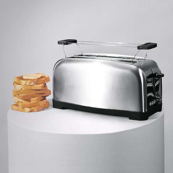 Cecotec Toastin' Time 1500 Inox 4-Slice Toaster 1500W Stainless Steel
