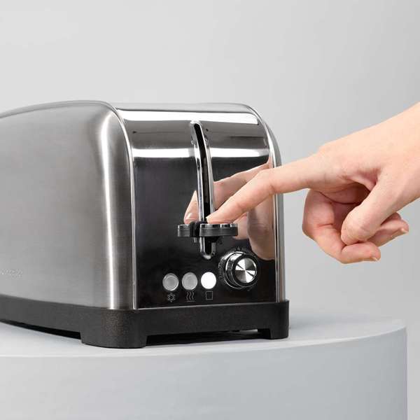 Cecotec Toastin' Time 1500 Inox 4-Slice Toaster 1500W Stainless Steel