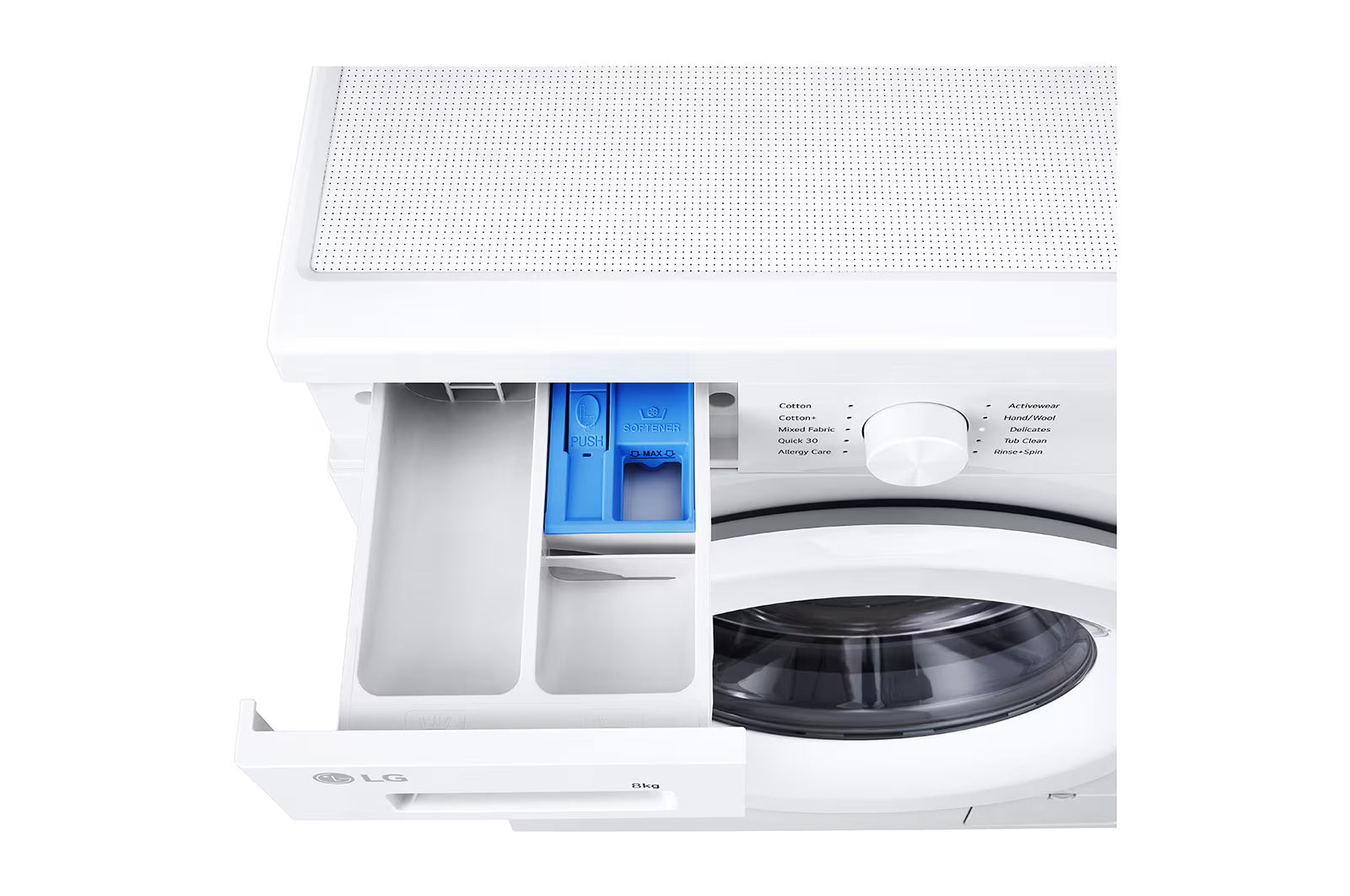 LG Front Load Washing Machine 8kg - Direct Drive, Smart Diagnosis - White