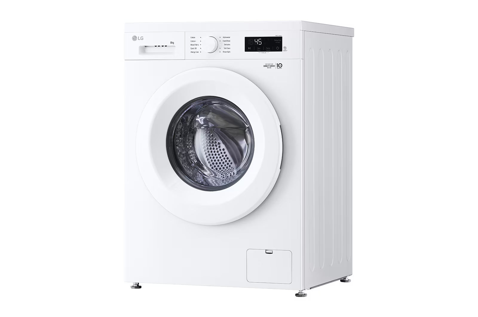 LG Front Load Washing Machine 8kg - Direct Drive, Smart Diagnosis - White