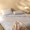 Carla Double Size Fitted Washed Duvet Cover Set - Madame Coco JO
