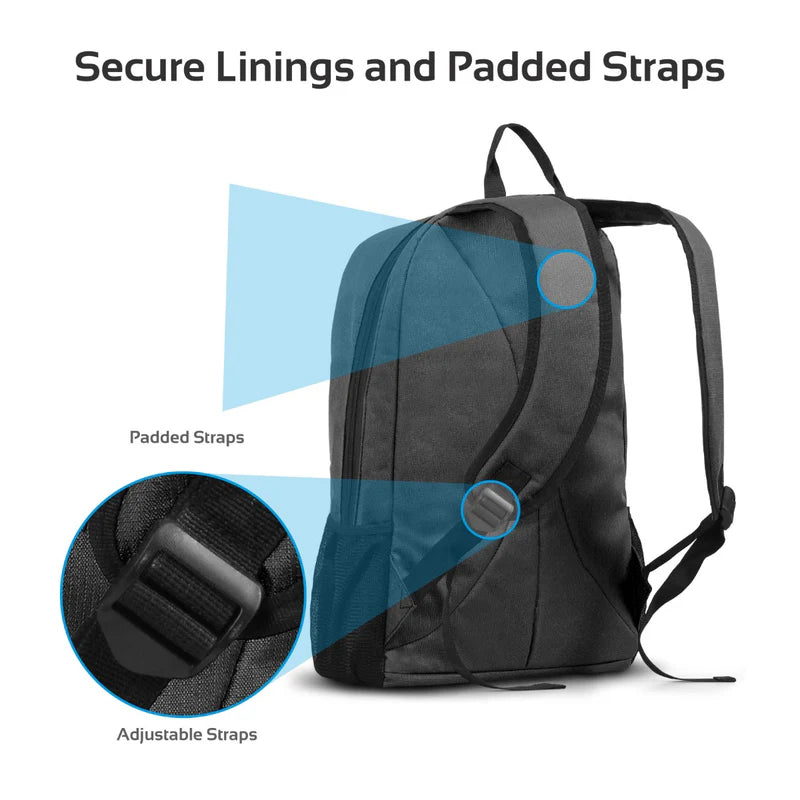 Promate Alpha-BP Durable Anti-Theft 15.6 Inches Laptop Backpack with Large Secure Compartment