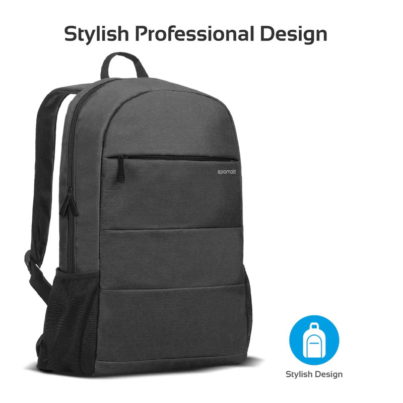 Promate Alpha-BP Durable Anti-Theft 15.6 Inches Laptop Backpack with Large Secure Compartment
