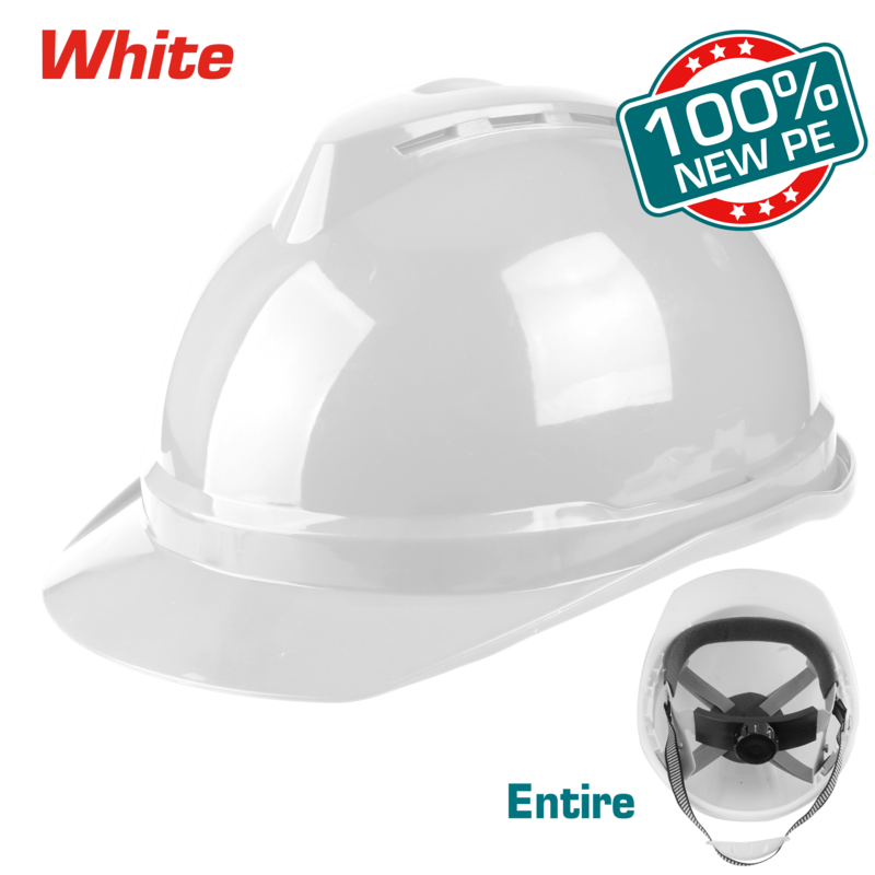 TOTAL Safety Helmet TSP2602 White, Lightweight 380g