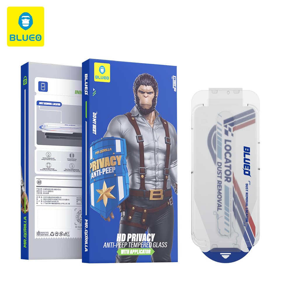 Blueo Privacy Tempered Glass Screen Protector for iPhone 17 Pro Max