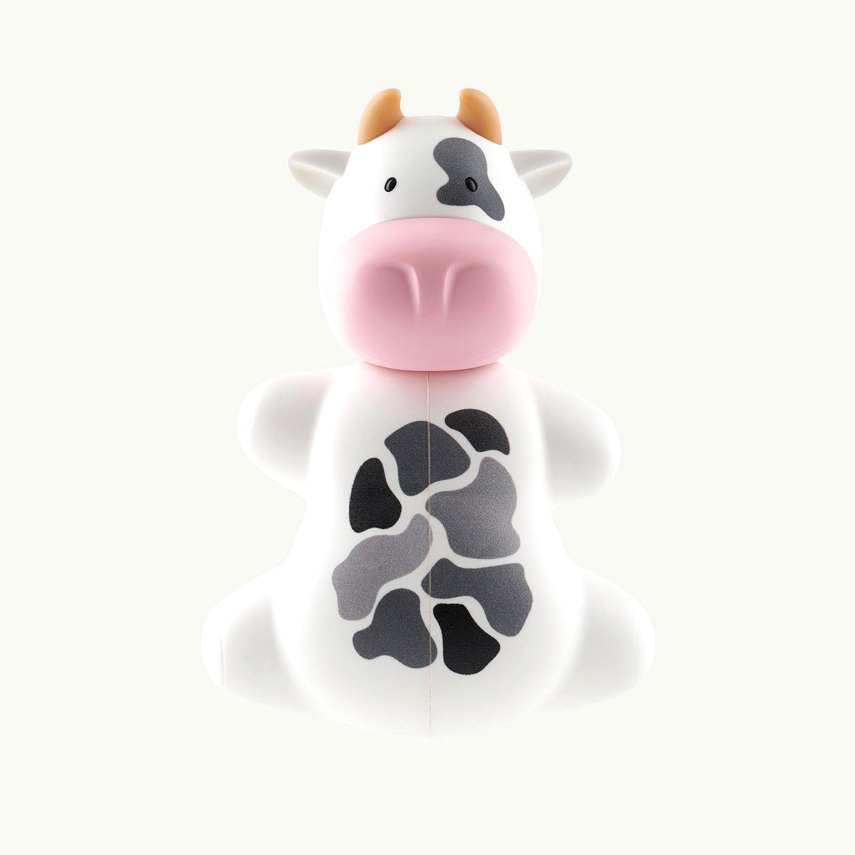 Flipper Fun Animal Toothbrush Holder with Suction Cup for Kids, Cow