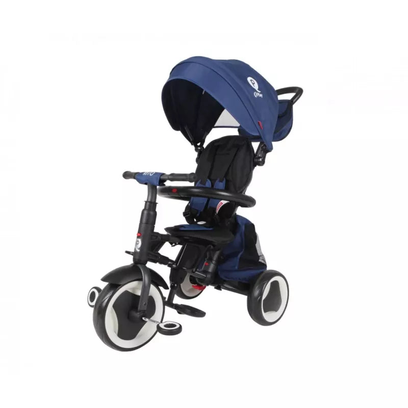 Qplay Rito Plus Tricycle – Blue, Foldable & Convertible