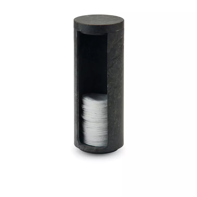 Aquanova Hammam Cotton Pad Holder – Natural Stone, Dark Gray