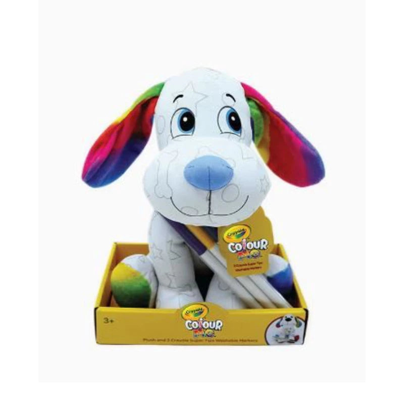 Crayola Colour Me Plush Puppy | Color, Wash & Recolor Washable Plush Toy
