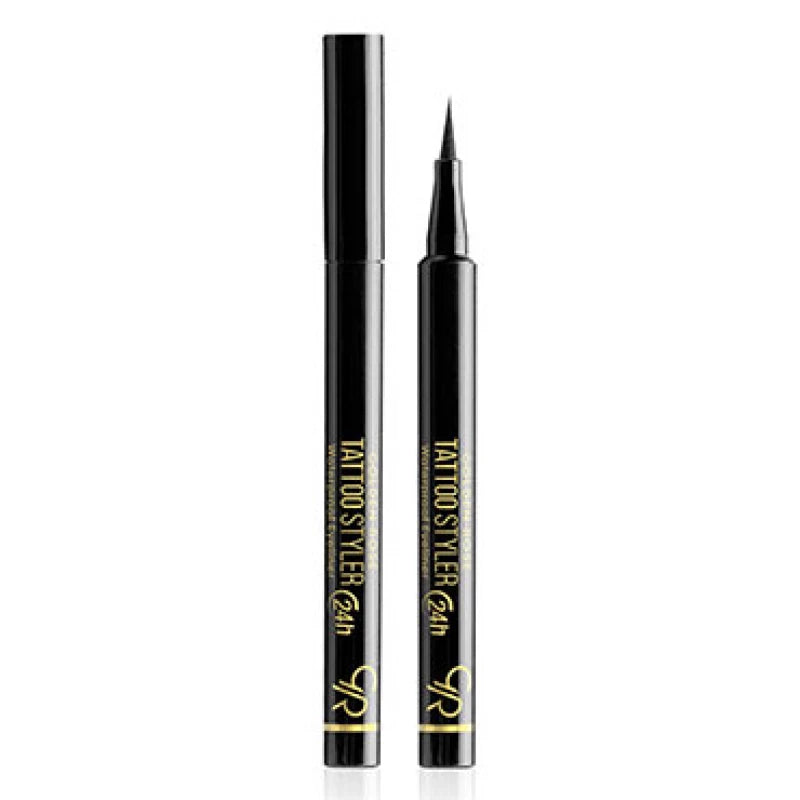 Golden Rose Tattoo Eyeliner – Waterproof Black, 24hr Wear