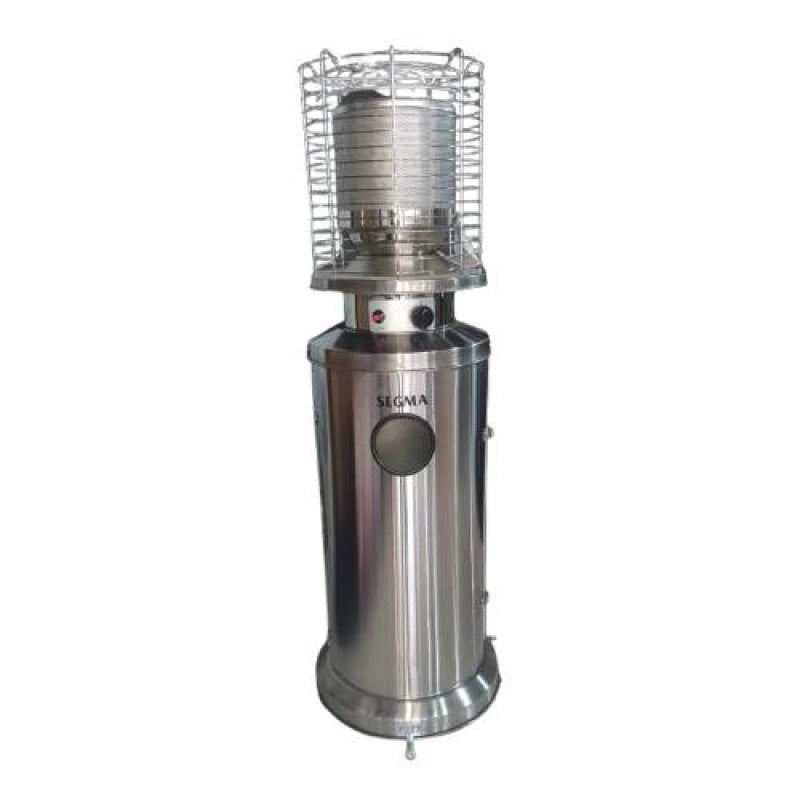 Segma Outdoor/Indoor Gas Heater, Stainless Steel, Silver