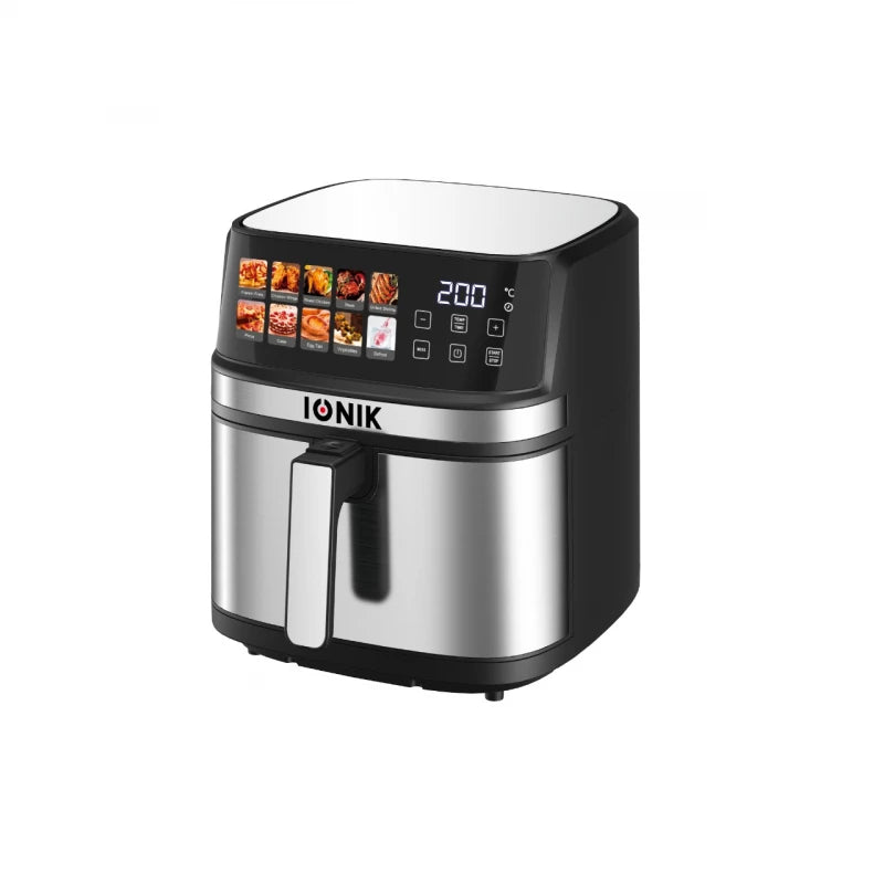IONIK 8L Air Fryer – 1700W, LED Touch, Stainless Steel