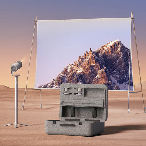 XGIMI MoGo 4 Laser Outdoor Collection – Triple Laser 550-Lumen Full HD Projector + PowerBase Stand & Portable Screen