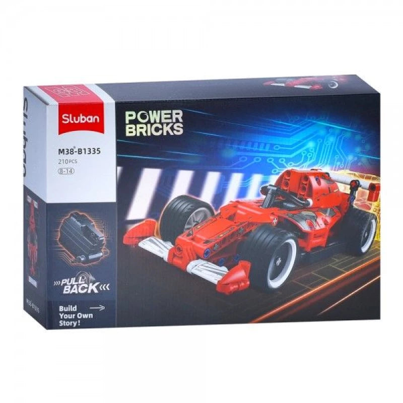 Sluban Red Car M38-B1335 - 210 Piece Building Blocks Construction Set