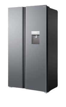 TCL P650SBS 607L Side-by-Side Refrigerator | Twin Eco Inverter | Water Dispenser | LED | Silver