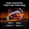 XGIMI MoGo 4 Laser Projector Outdoor Collection – Triple Laser, 1080P, Google TV, 5H Battery + 70" Screen & Carry Case