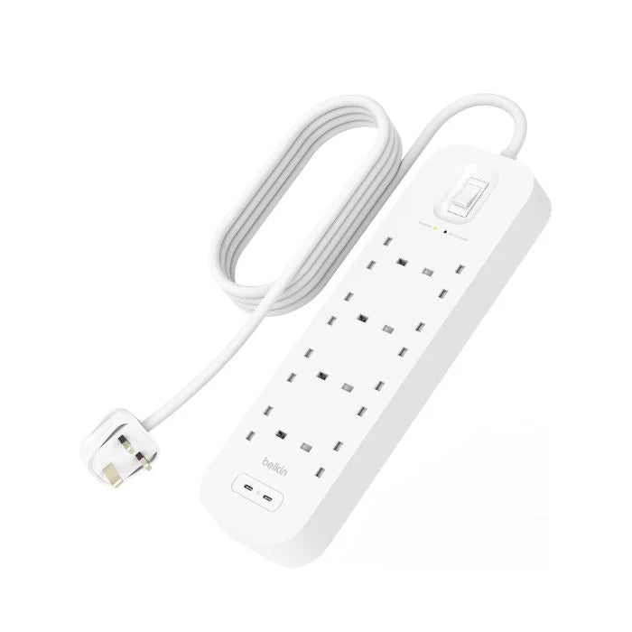 Belkin Surge Protector with 2 USB-C Ports (8 Outlet with 2 USB-C)