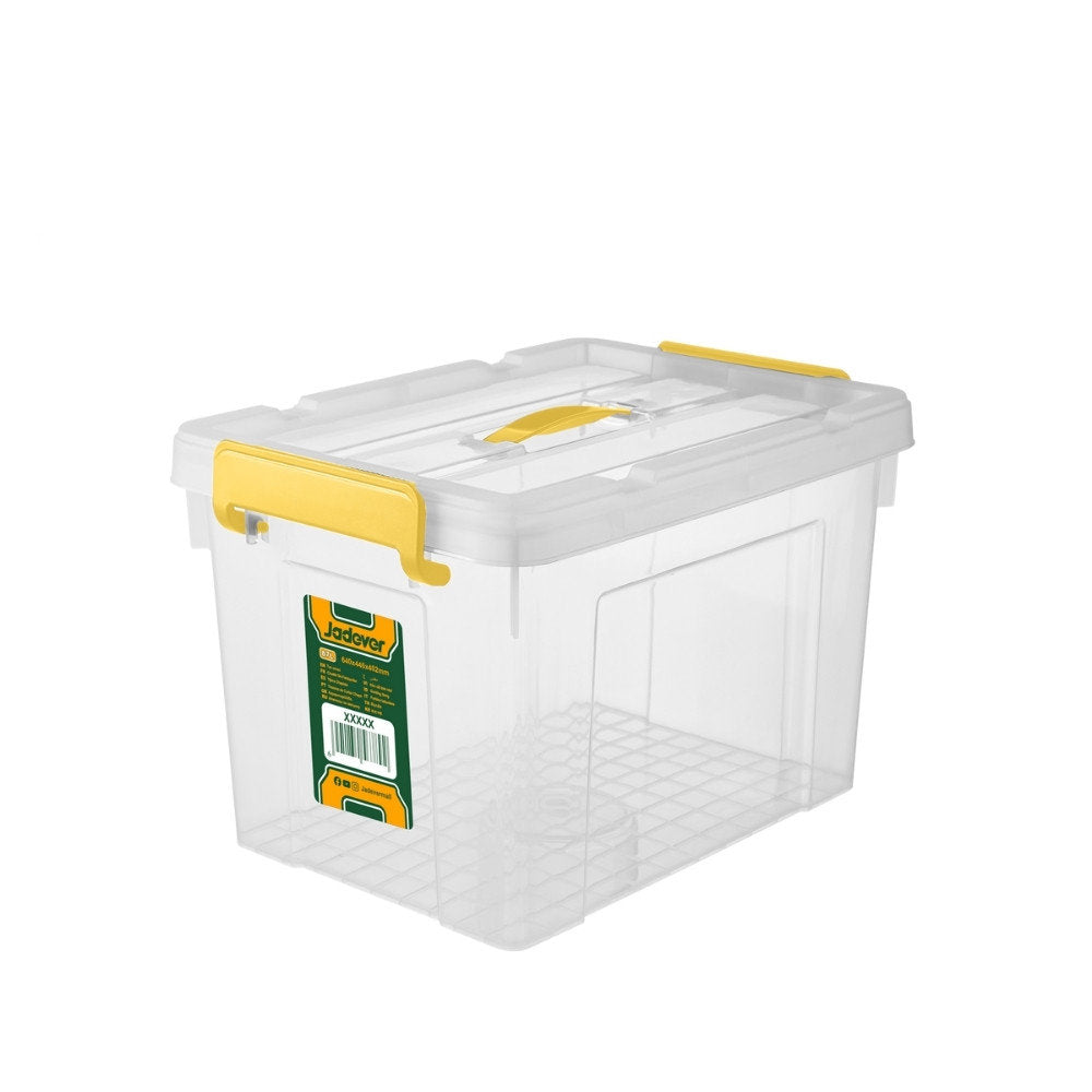 Jadever 87L Clear Plastic Storage Box Durable & Secure