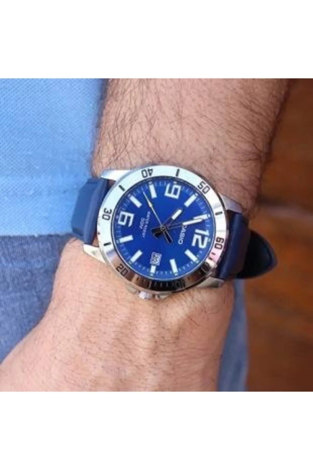 CASIO  MTP-VD01L-2B MEN WATCH
