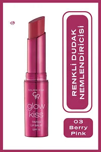 Golden Rose Glow Kiss 03 – Berry Pink Tinted Lip Balm