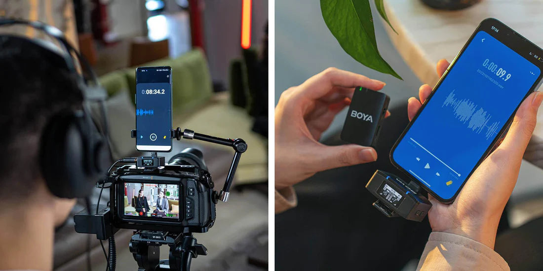 BOYA MIC - Wireless Mic with Onboard Recording for Pro Audio