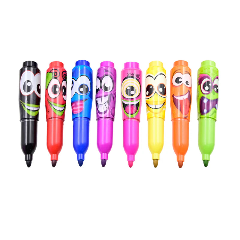 Scentos Funny Jumbo Markers - 8 Pack