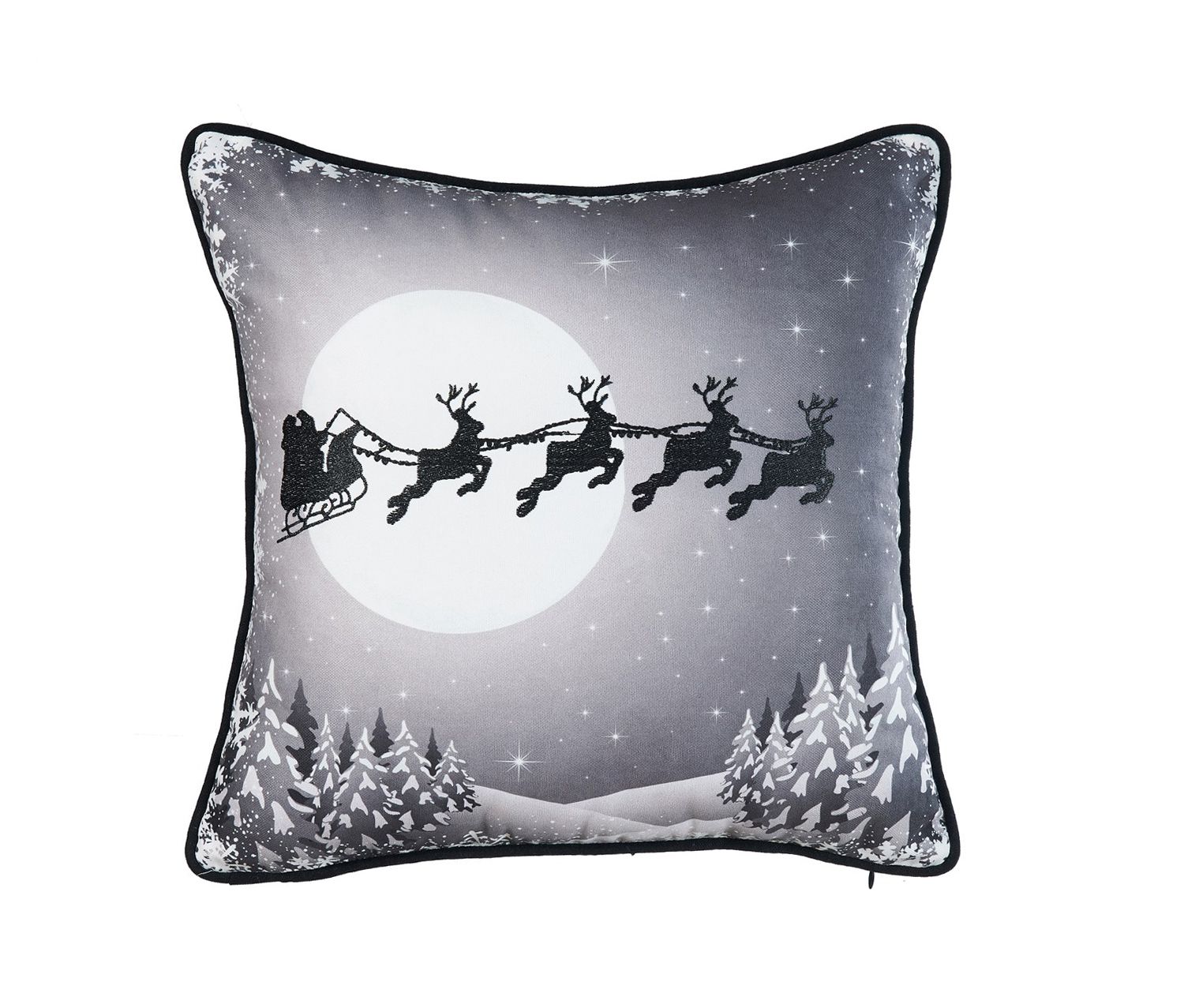 ARMN Azure Embroidered Pillow Cover – Elegant Handmade Design