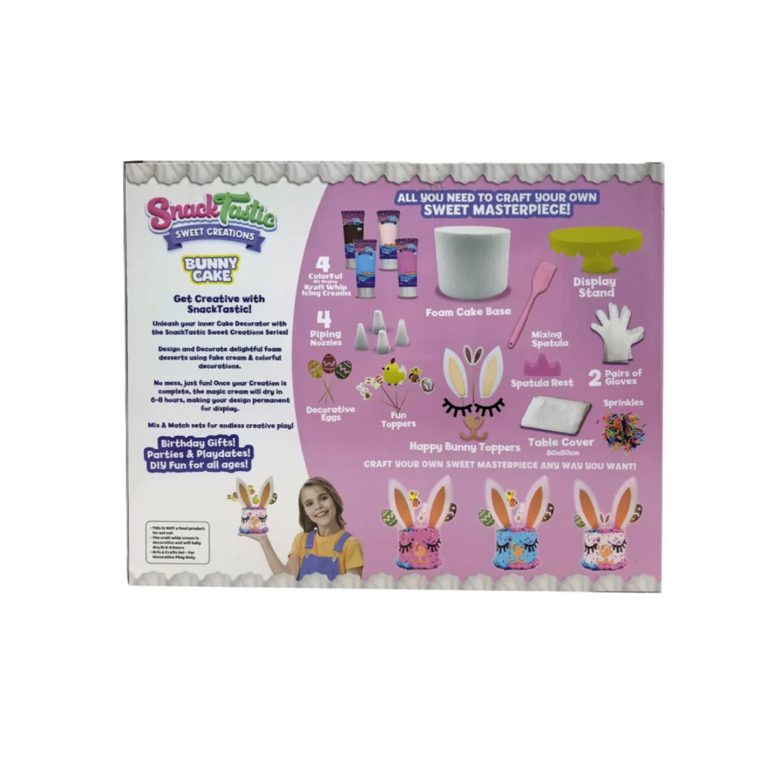 Snack Tastic Easter Bunny Cake Decorating Kit for Kids Ages 6+