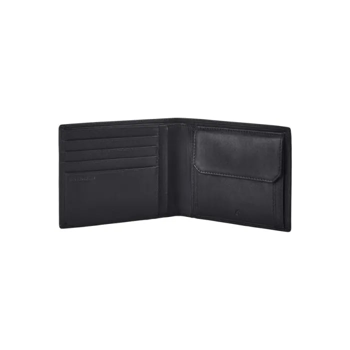 Samsonite ATTACK SLG BILLF 4CC Wallet – Black Leather Wallet for Men
