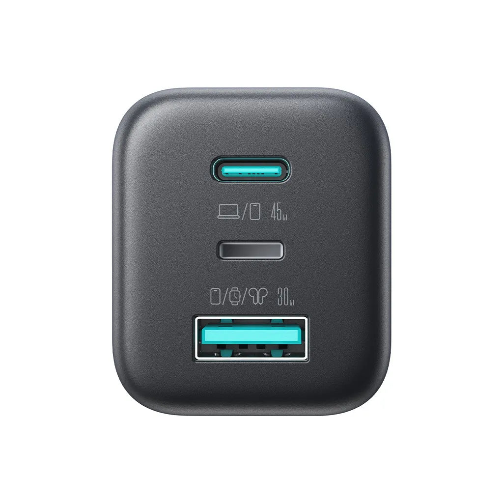 Joyroom JR-TO1 45W GaN Charger 2x USB-C/1x USB-A – Black