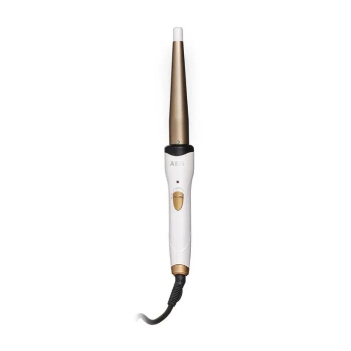 AEG Tourmaline Curling Iron HC 5665 – 25W Ionic Conical Barrel with 360° Swivel Cord | Anti-Static