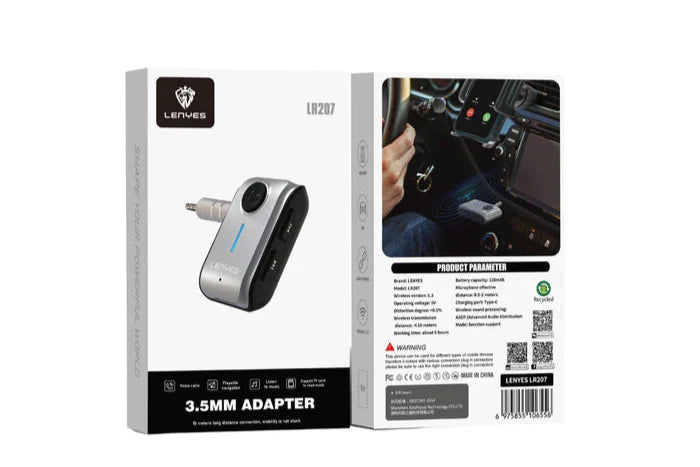 Lenyes LR207 Bluetooth Wireless Adapter – Gun Grey