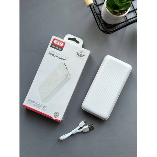 XO PB302 20000mAh Power Bank with LED Display – White