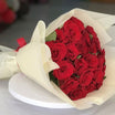 25 Red Roses Bouquet — Classic White Wrap