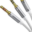 UGREEN 3.5mm Female to 2 Male Cable Aluminum Case - White