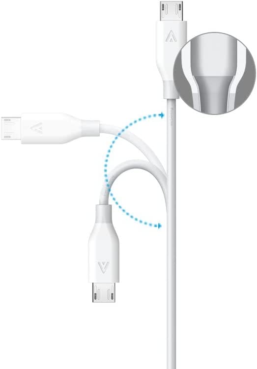 Anker PowerLine Micro USB (6ft) White Offline Packaging V3