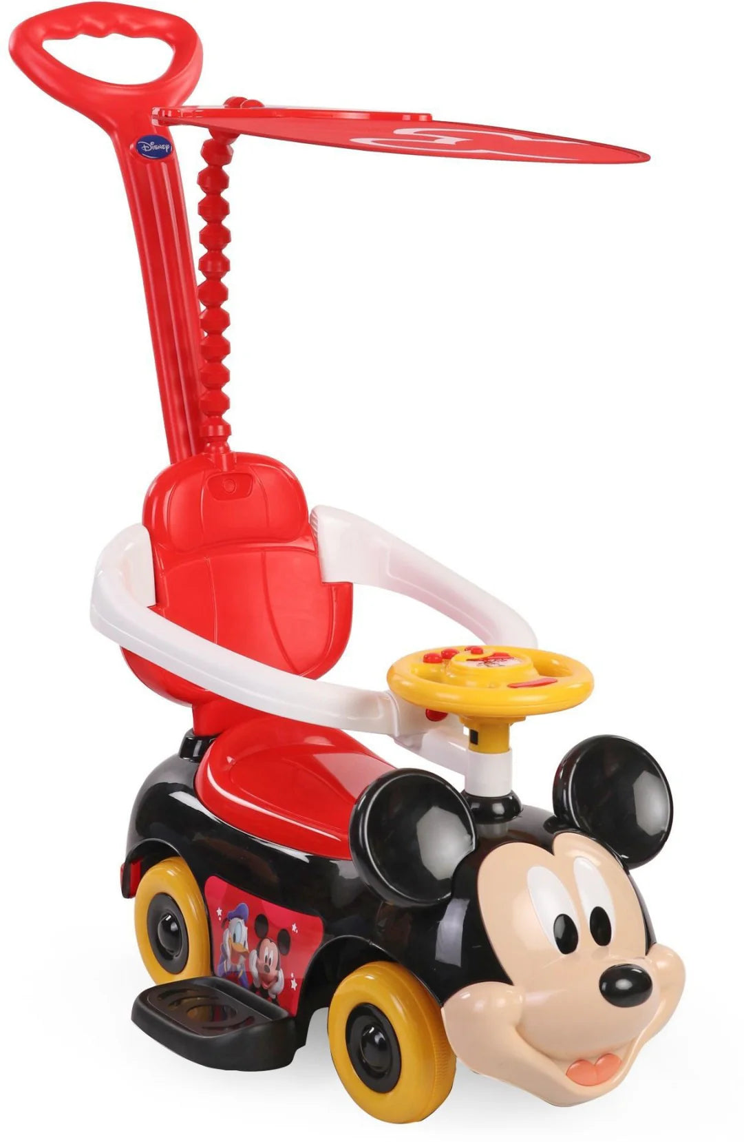Disney Mickey Push Car with Handle & Umbrella 3-in-1 Ride