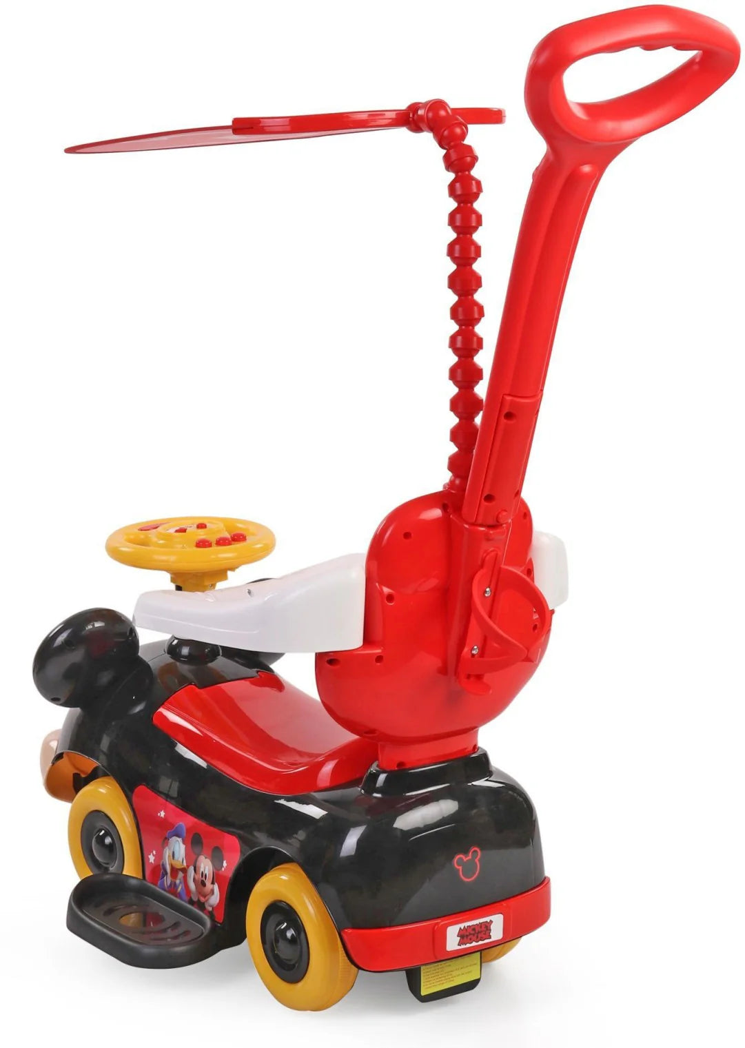 Disney Mickey Push Car with Handle & Umbrella 3-in-1 Ride