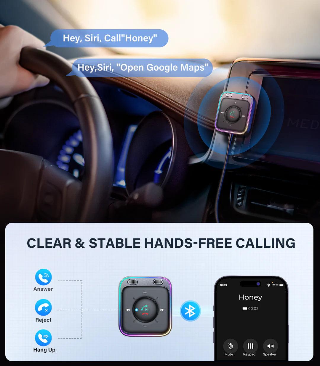Joyroom Wireless Receiver Bluetooth 5.3 Car Aux Adapter