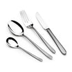 Arshia 26-Piece Stainless Steel Cutlery Set with Metal Stand – Shiny Silver Finish