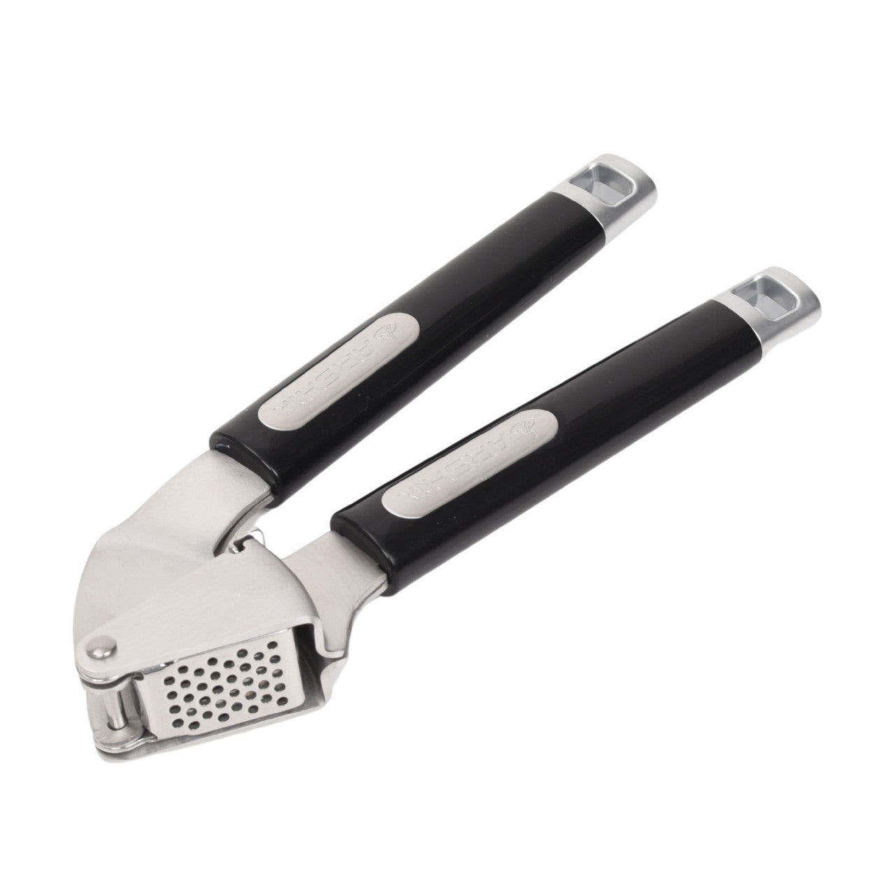 Arshia Garlic Press – 18/0 Stainless Steel & ABS Body with Chrome Finish for Easy Garlic Crushing