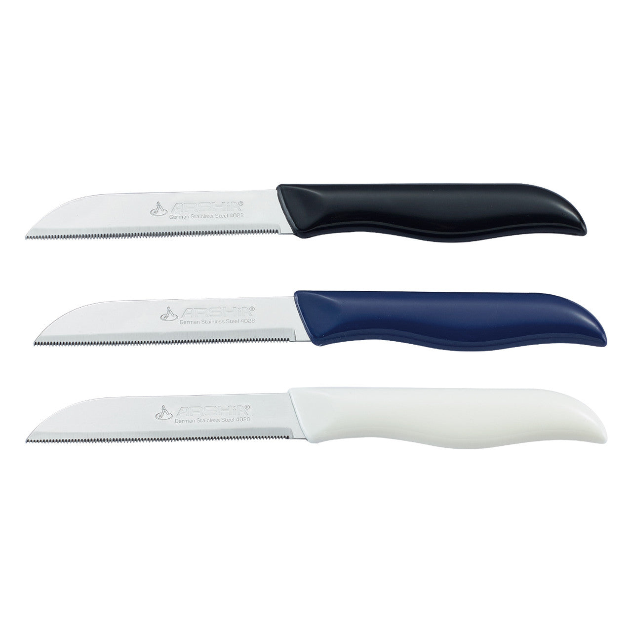 Arshia 6-Piece Fruit Knife Set – 88mm Stainless Steel Blades for Precise Peeling & Slicing